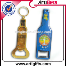 Boa qualidade barato promocional garrafa forma abridor keychain